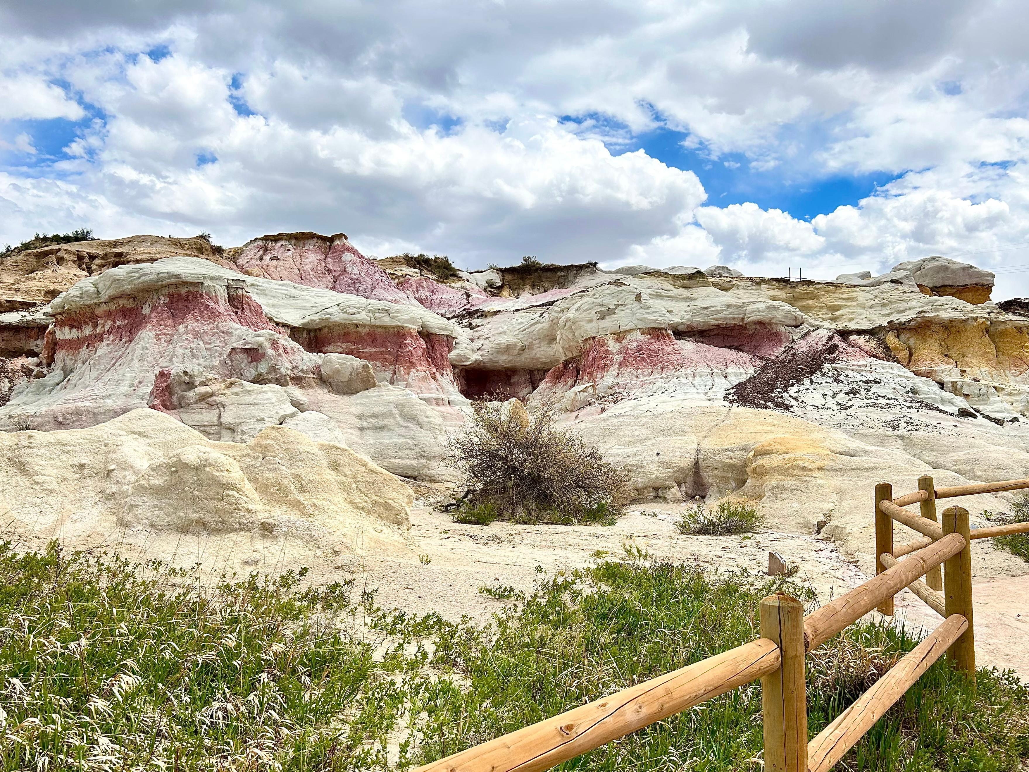 A colorful hike through Painted Mines Interpretive Trail. 