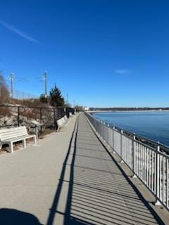 Walkway along the bay.