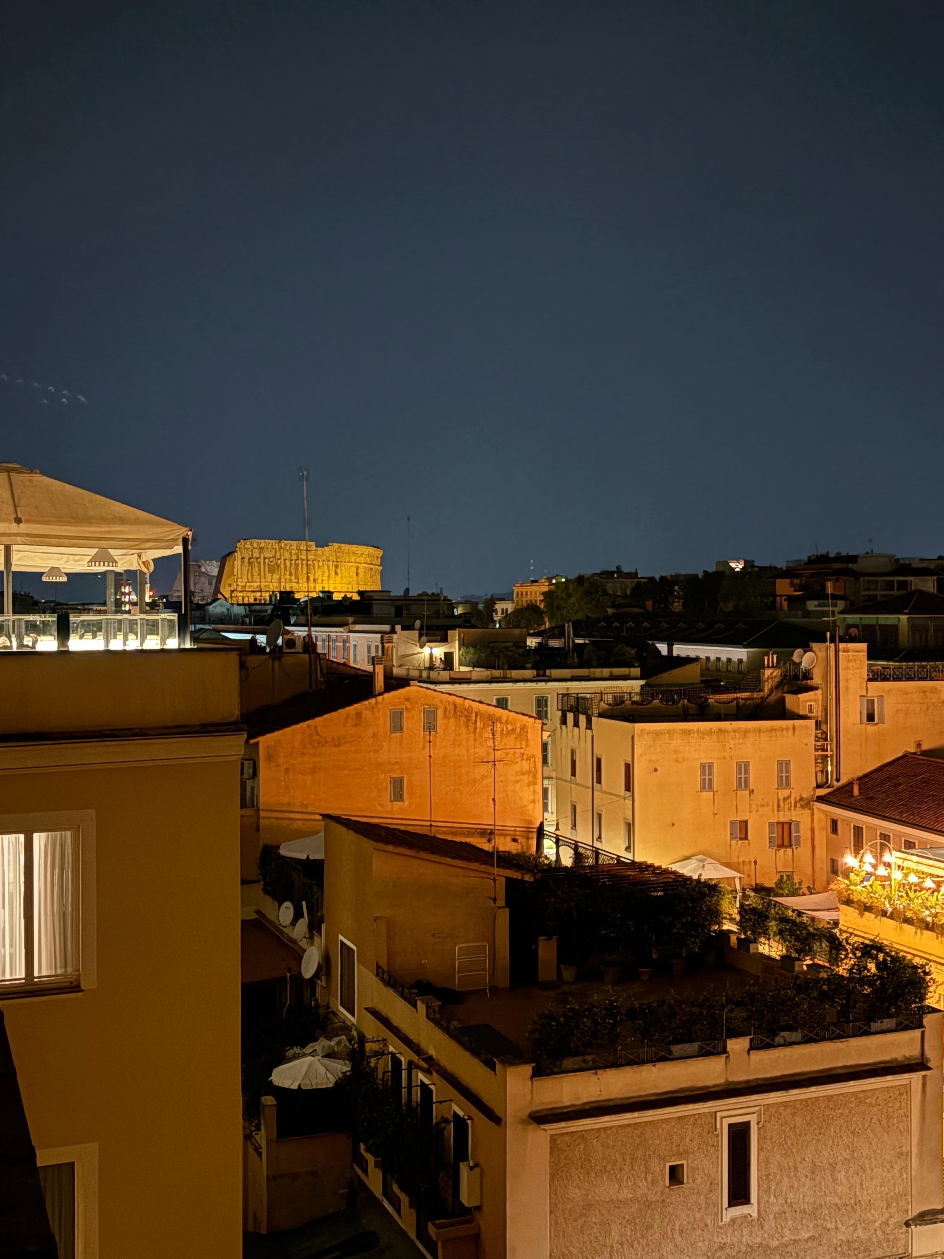 View of Colosseum from room.