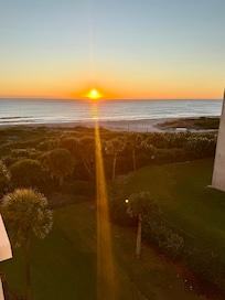 Sunrise view from balcony