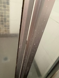 Dirty shower room