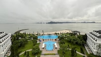 View from above of the pool