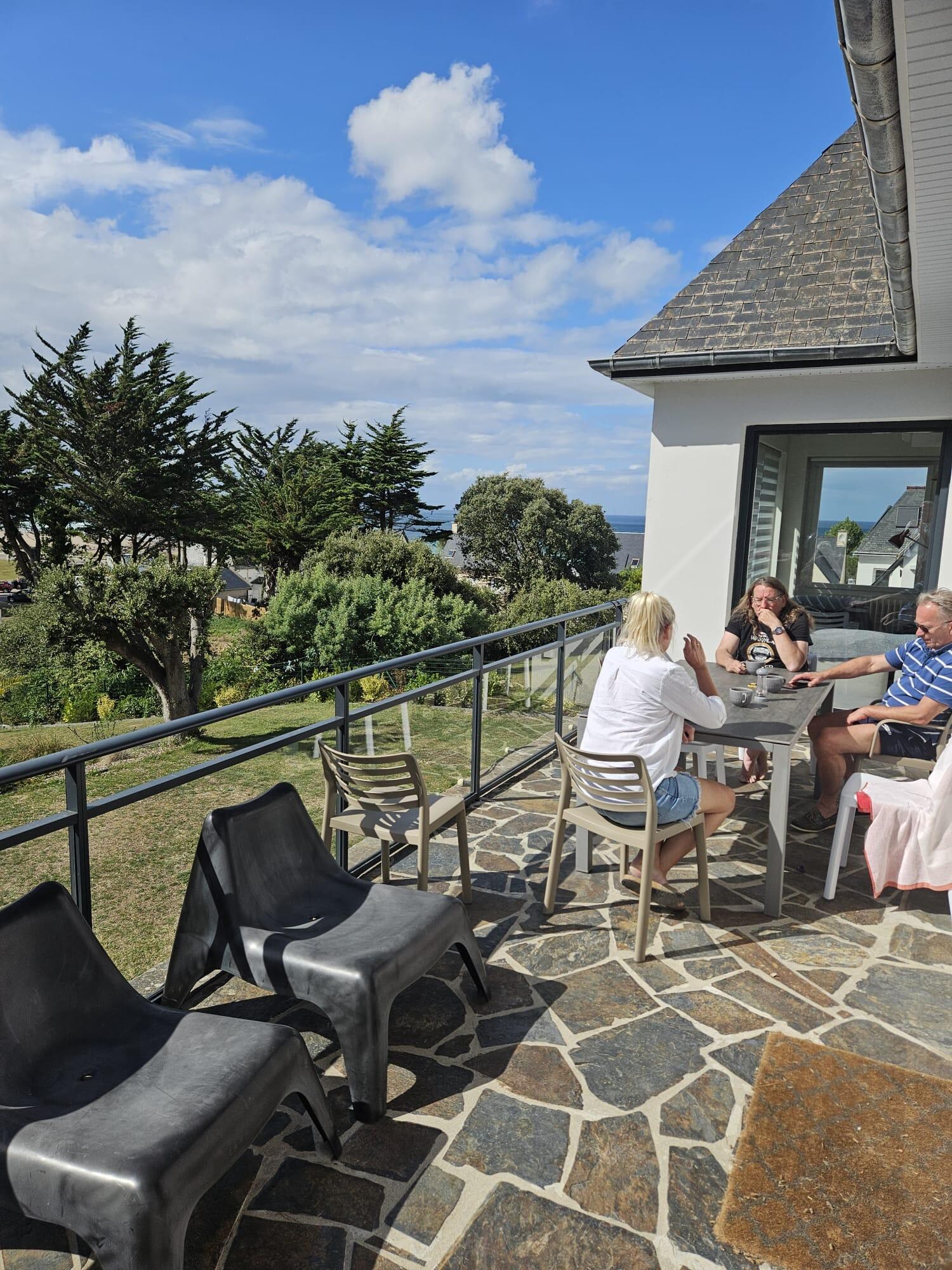 Coffee on the balcony