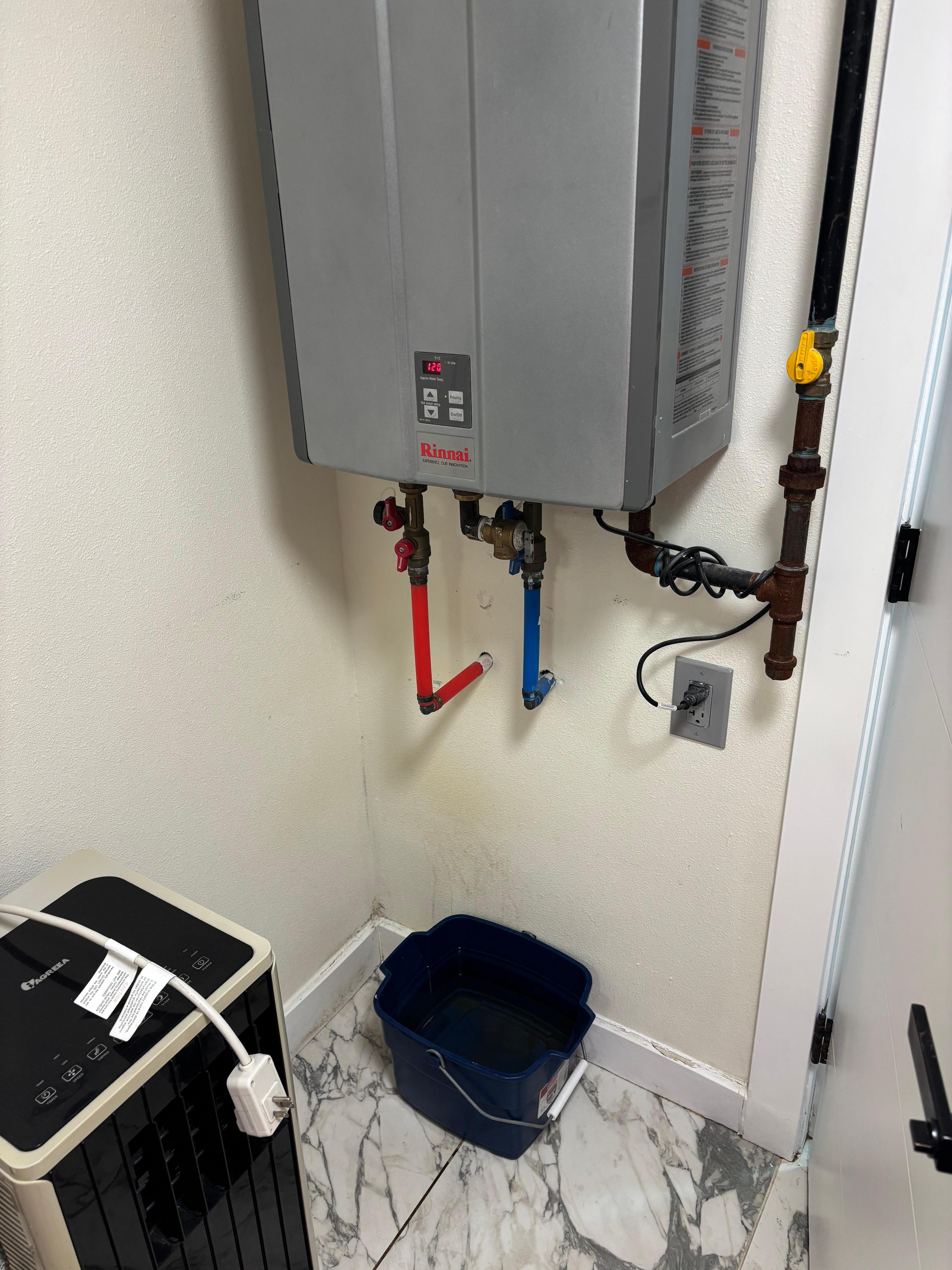 Water heater downstairs