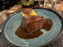 Food at the hotel restaurant Sante, was delicious.