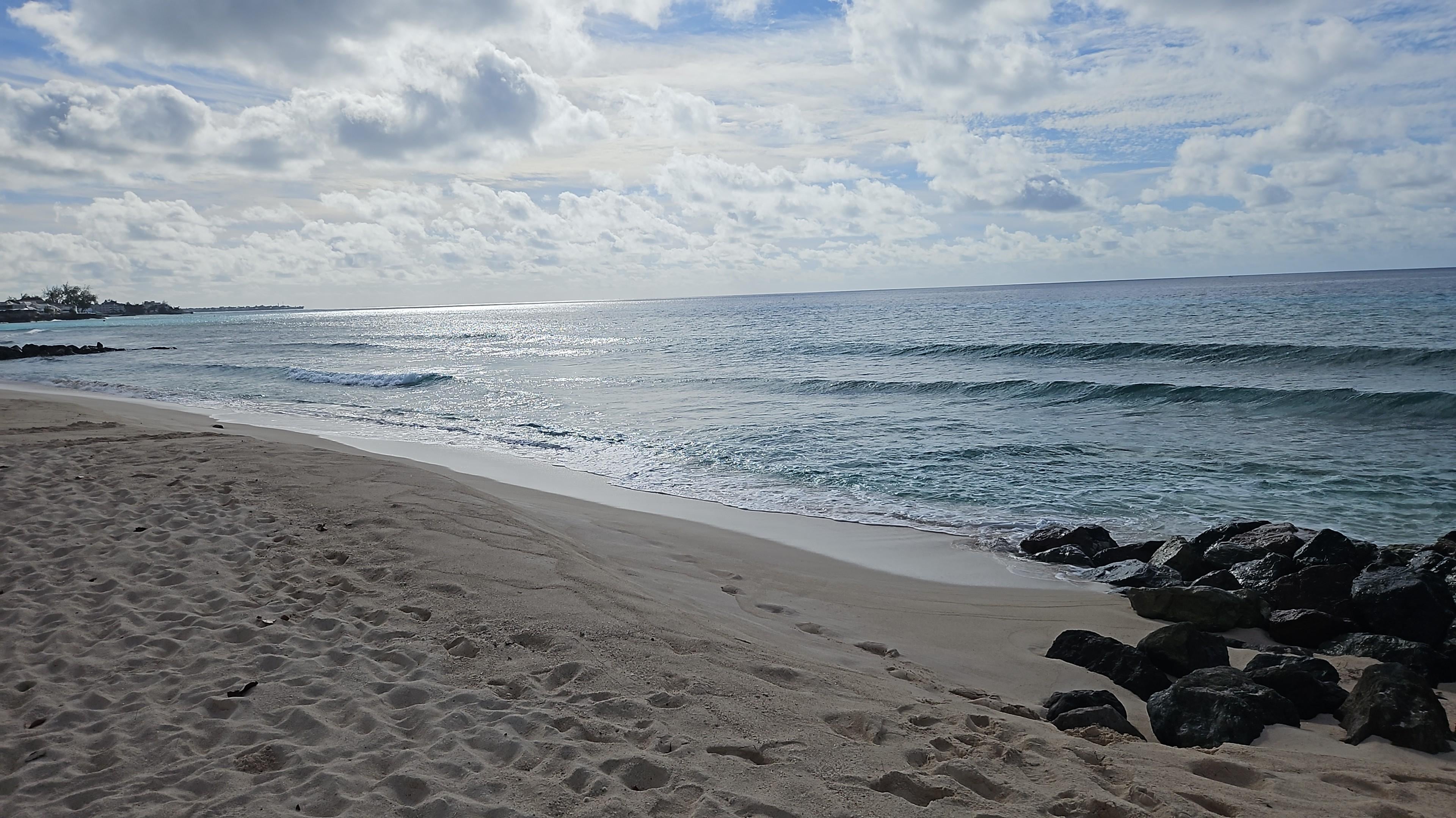 Another view and the calm ocean from the boardwalk