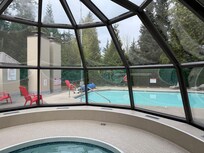 Hot tub and pool all to ourselves!