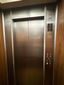 Elevator could only fit 3-4 people max
