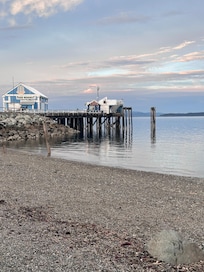 Beach in front of the Inn where you can collect sea glass