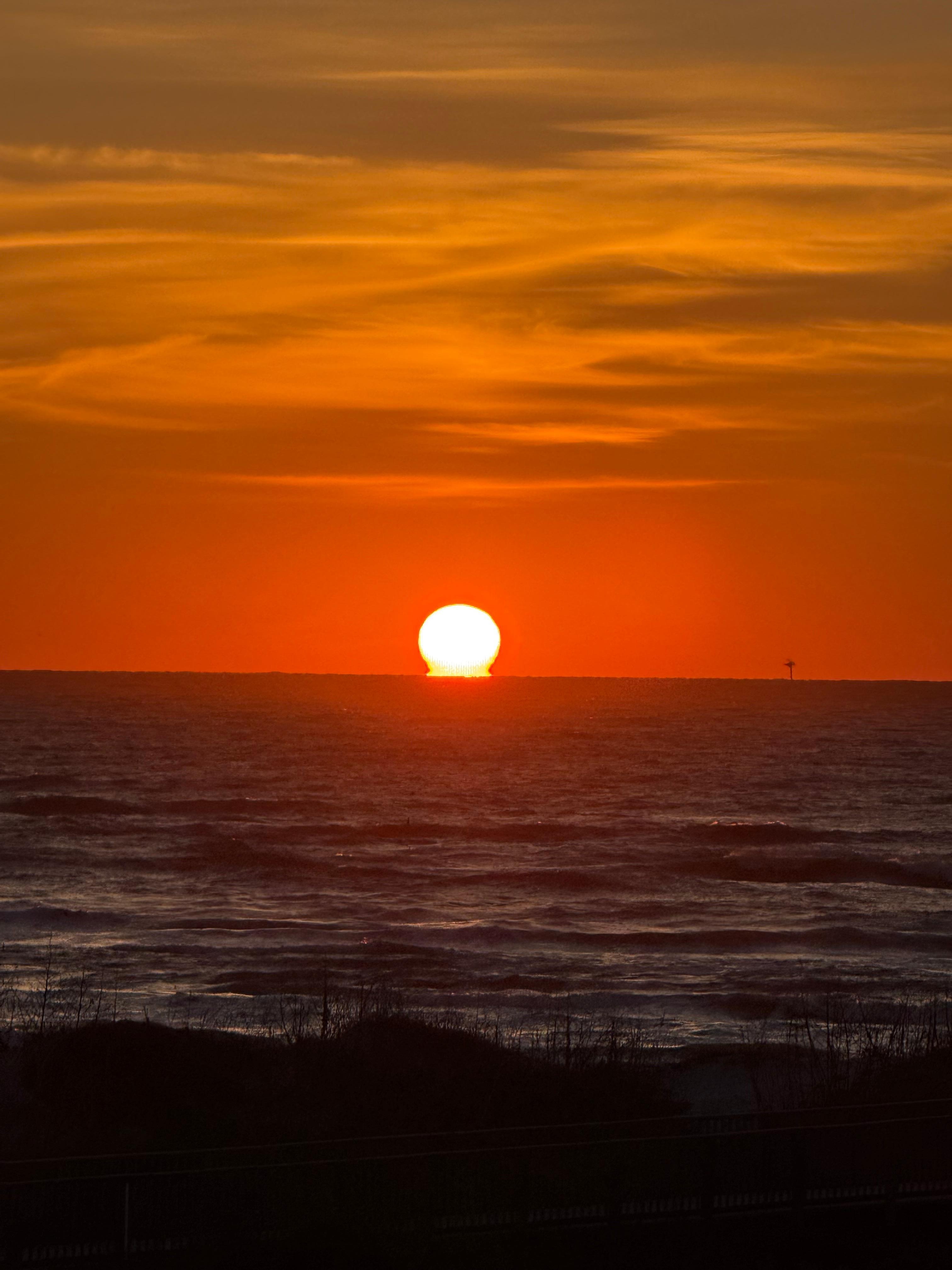 Sunrise from balcony.