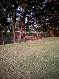 The deck at dusk