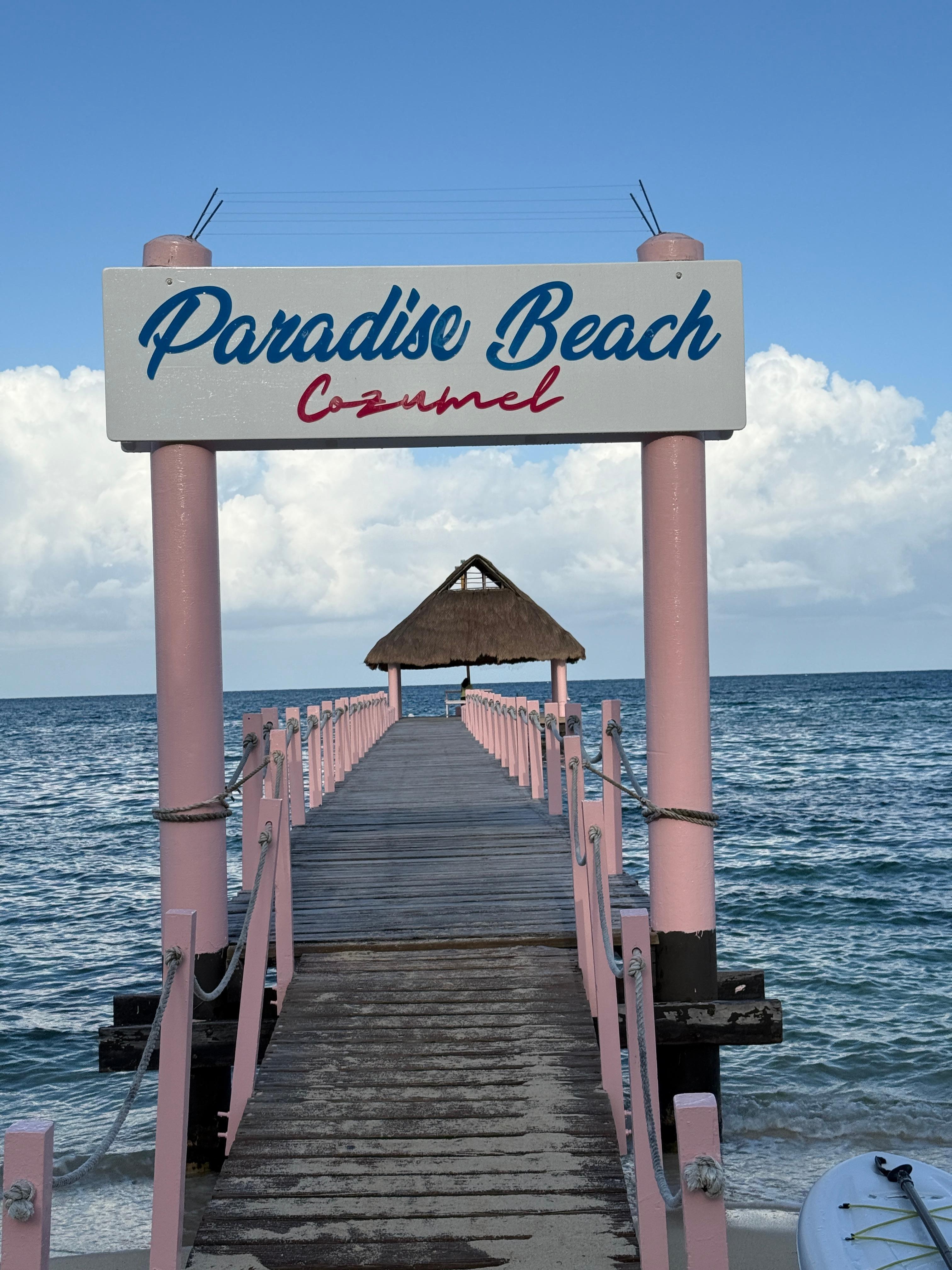 Paradise beach is a short walk away 