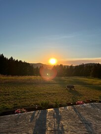 Sunset from the back deck