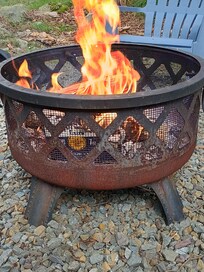 Fire pit outside