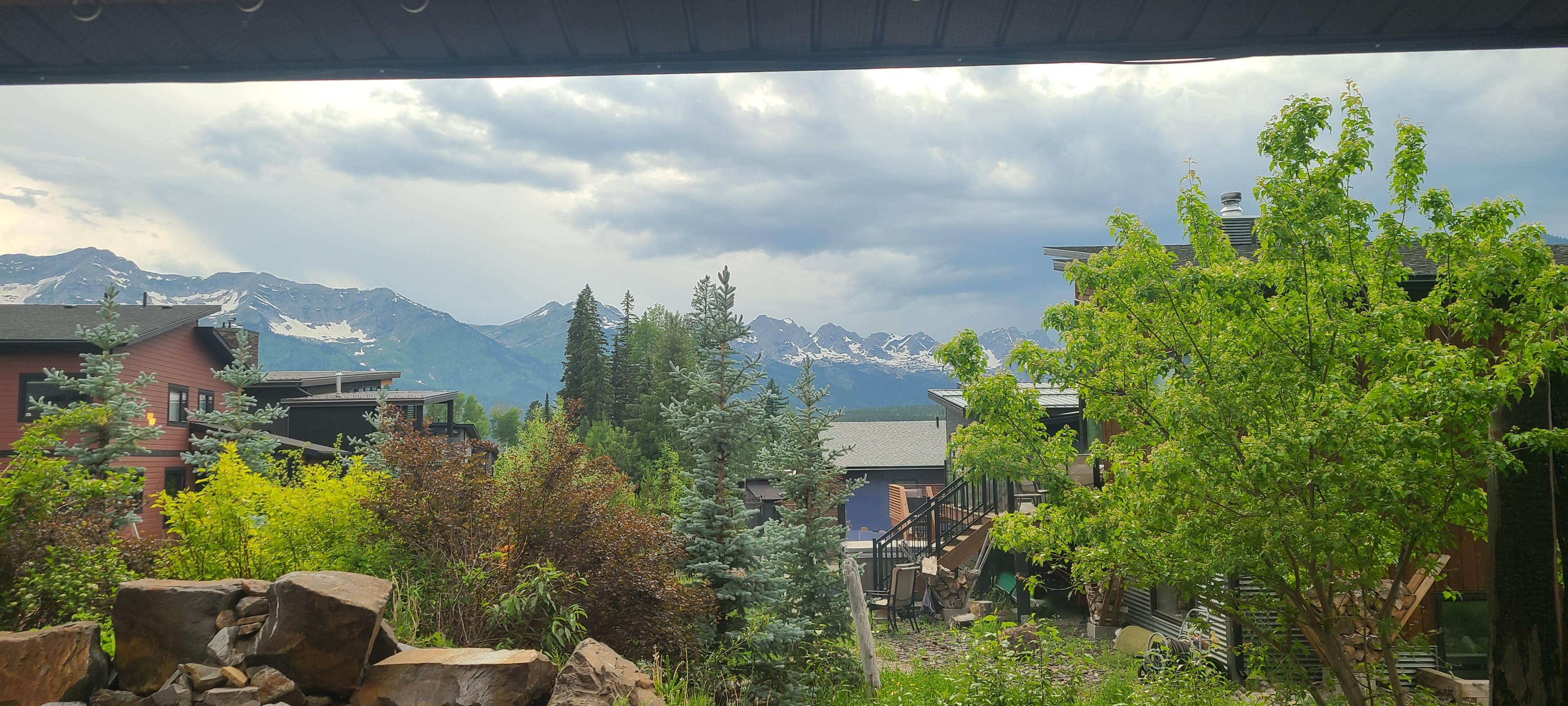 View from the bed