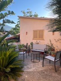 Second terrace at the house