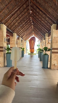 Te dan una paleta de hielo cuando llegas (sabor Margarita)