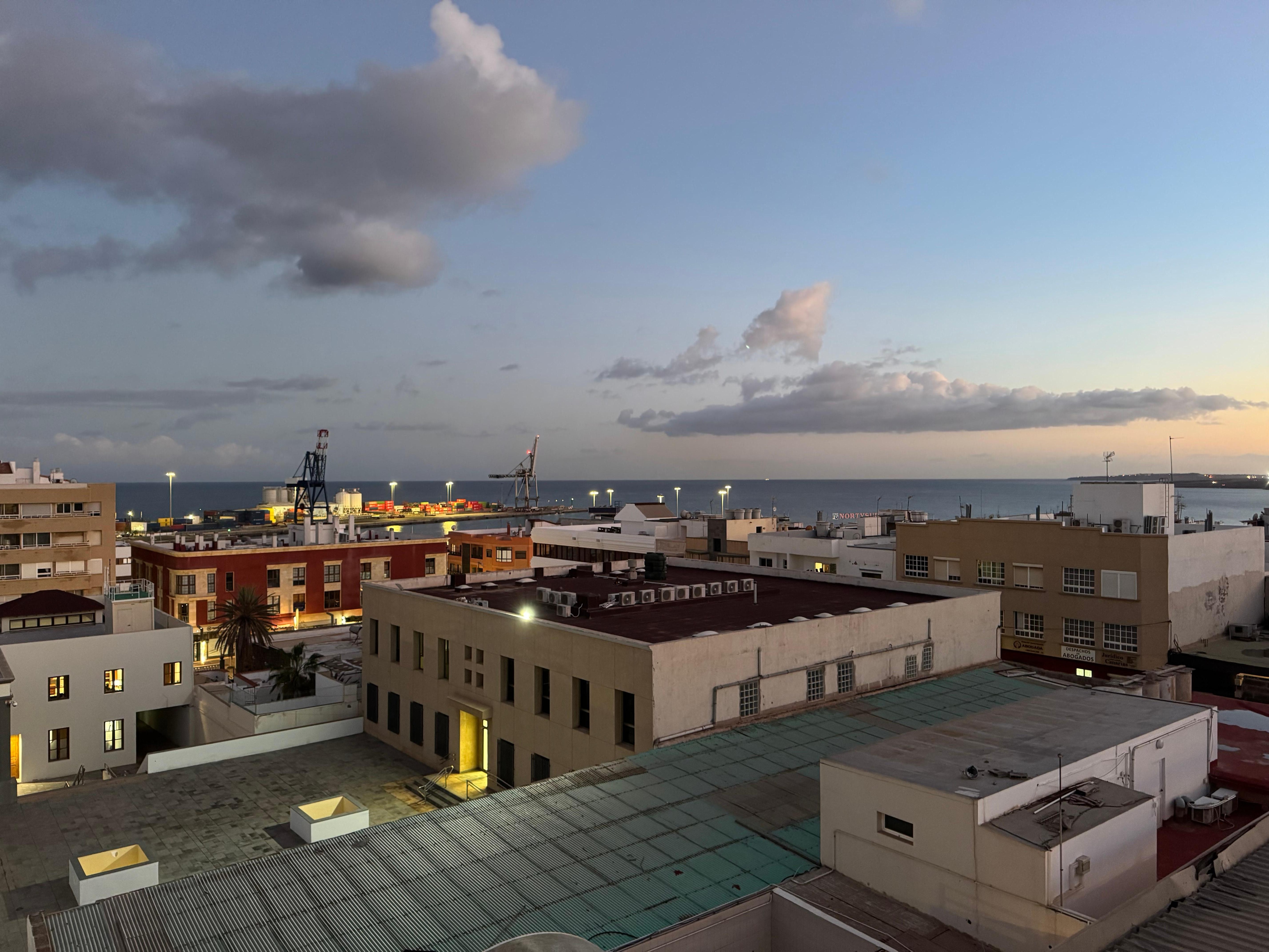 Uitzicht vanuit de slaapkamer