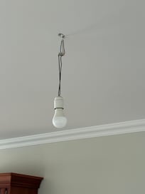 Bare wired lights everywhere!