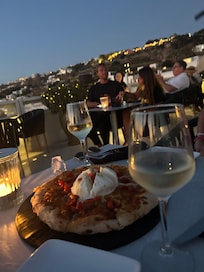 View from rooftop bar. Great food and drinks