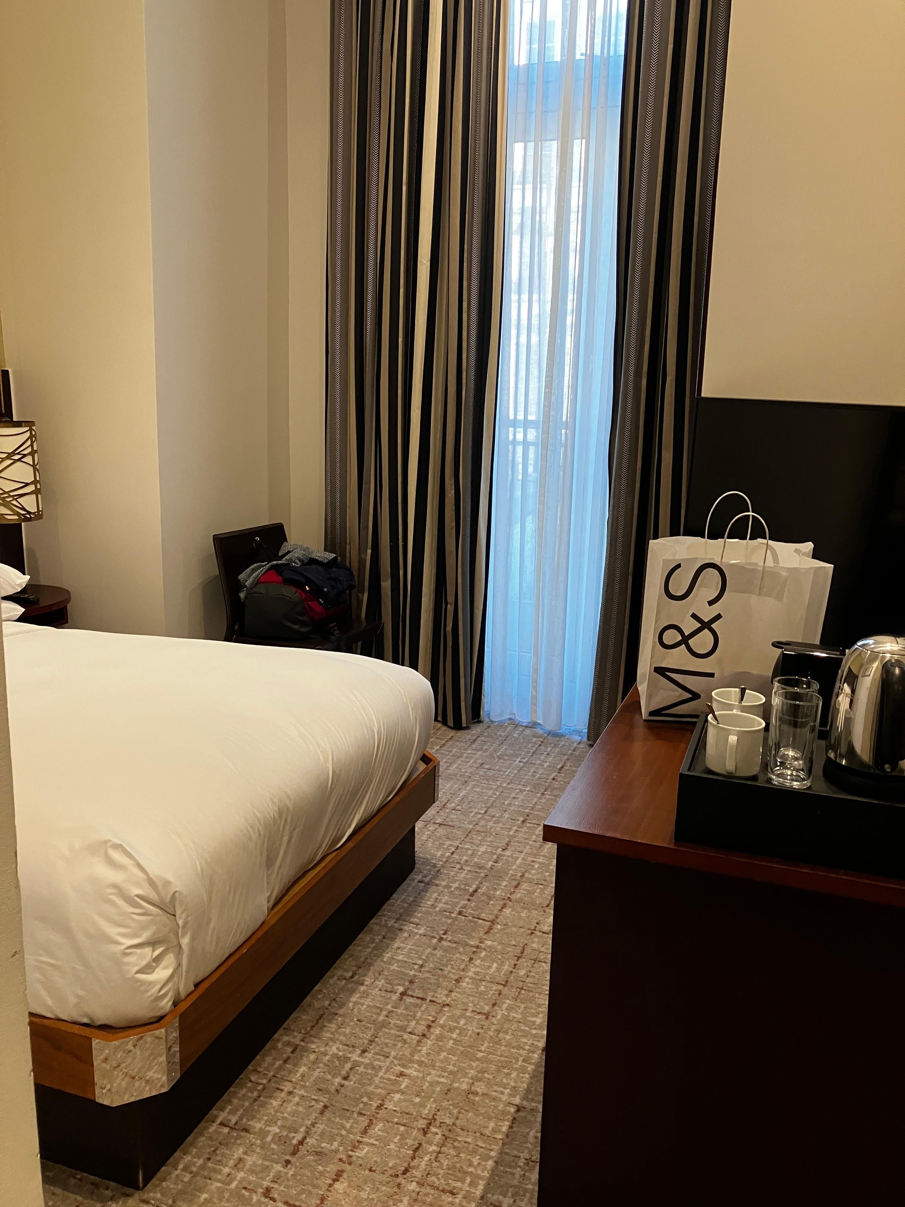 Upgraded double room on 1st floor was nice