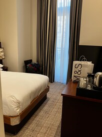 Upgraded double room on 1st floor was nice