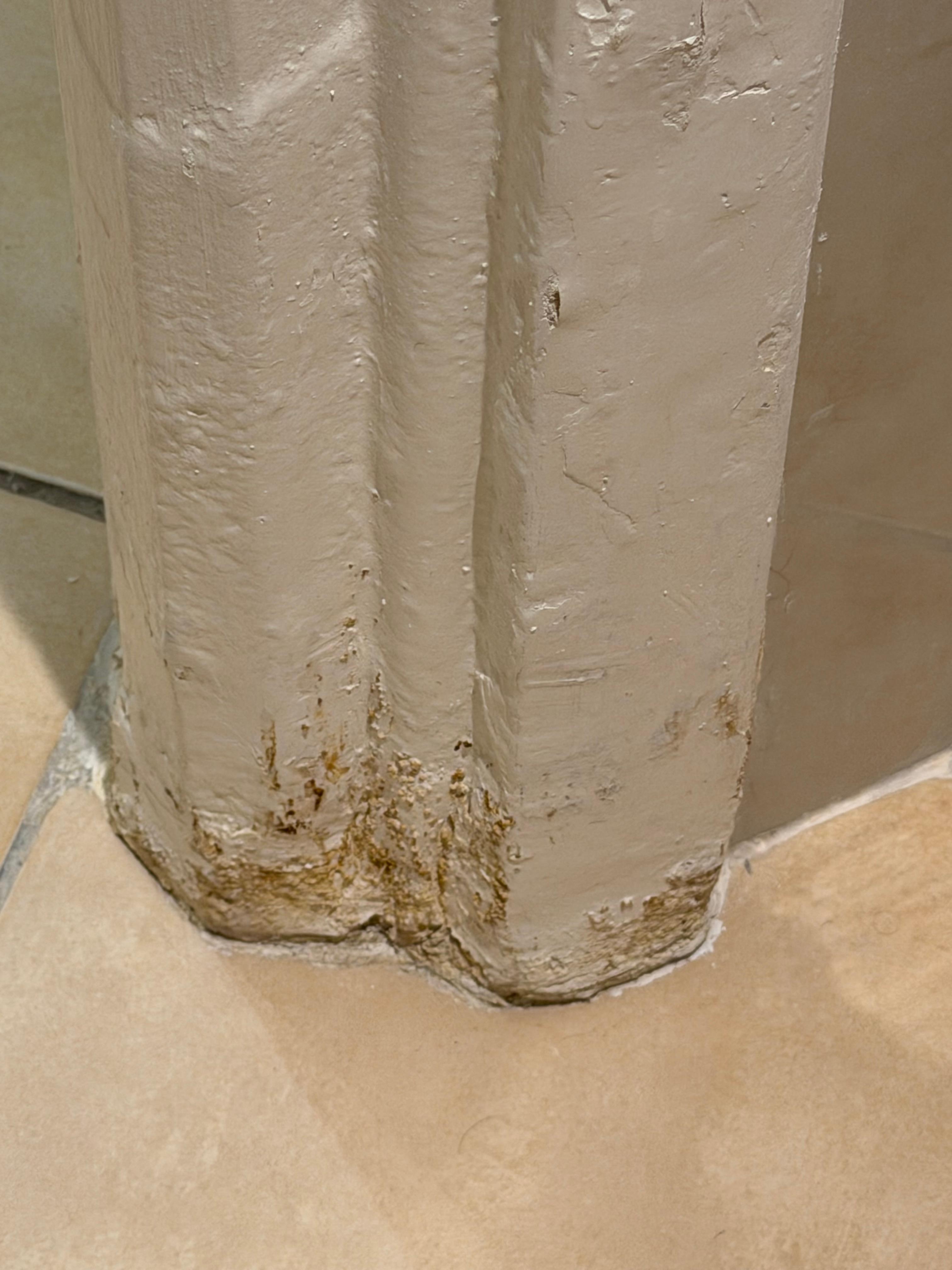 Toilet door was rusted and needed repair 