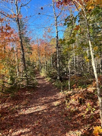 Fall colors on hiking trails
