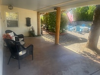 Loved the outdoor areas in front and back.