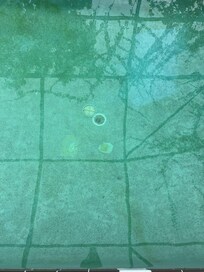 Cover off the pool drain