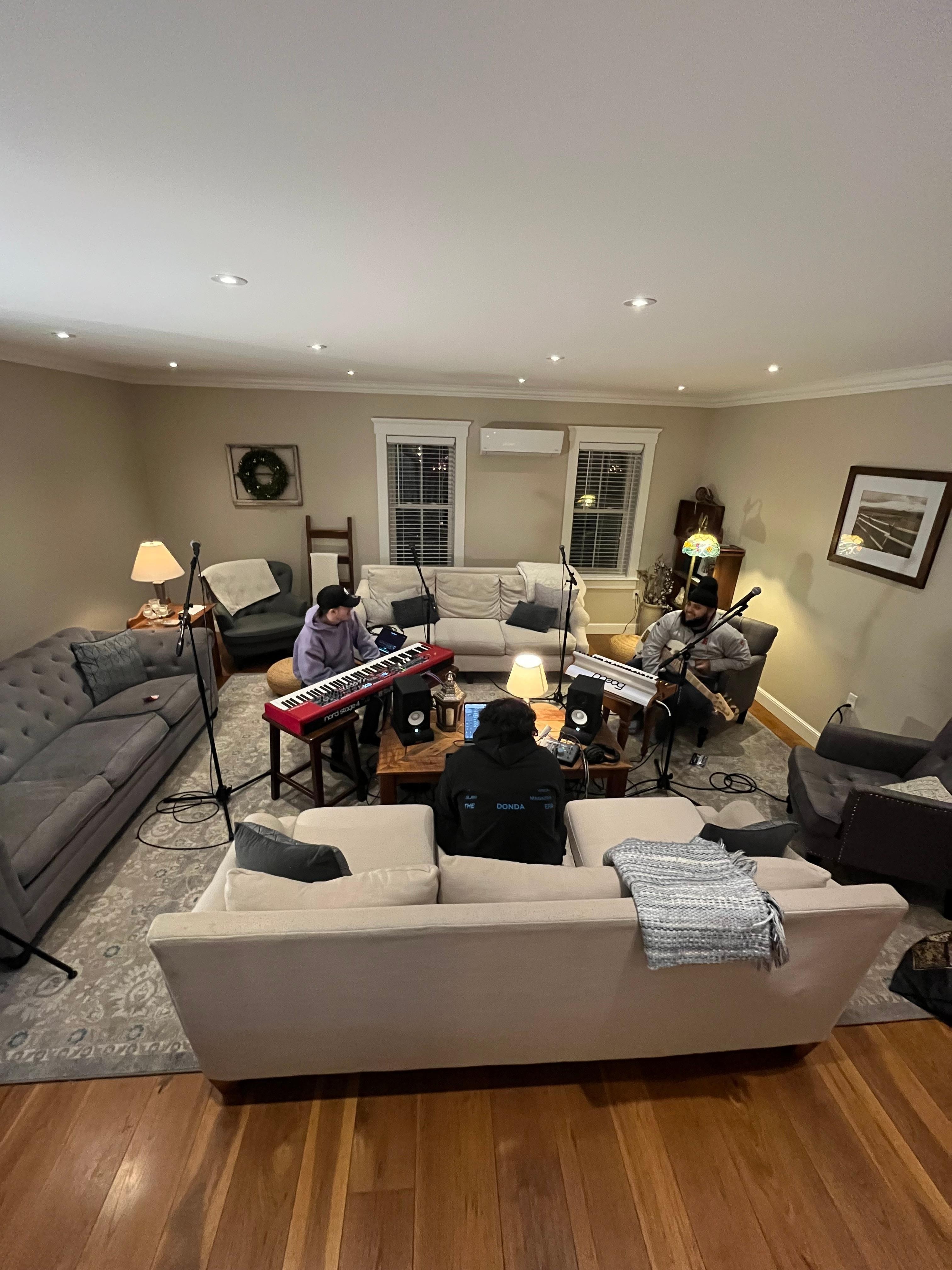 Living room/recording set up