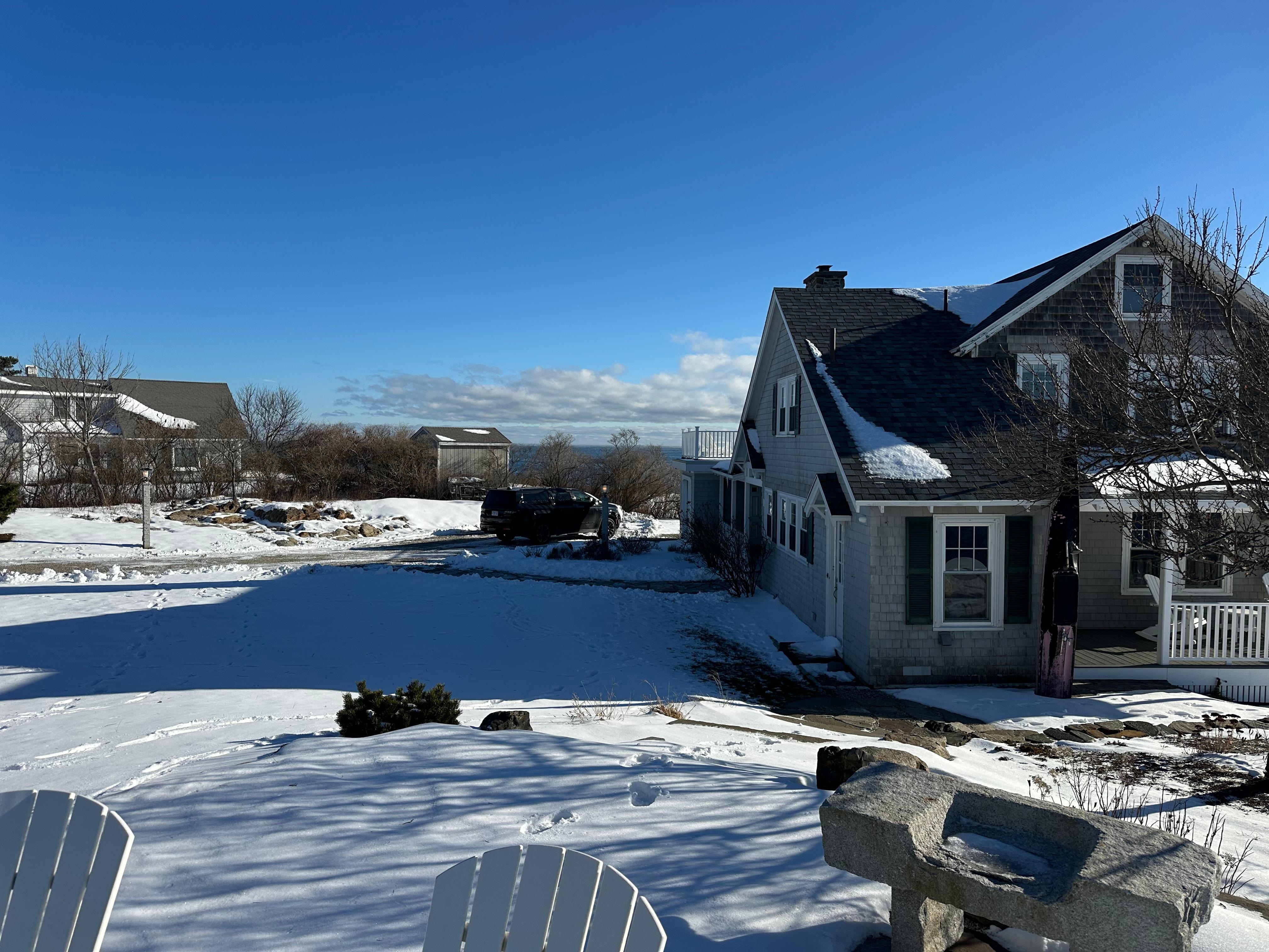 View from sitting area and fire pit