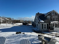 View from sitting area and fire pit