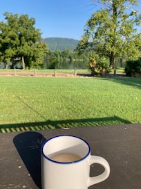 Coffee from the deck