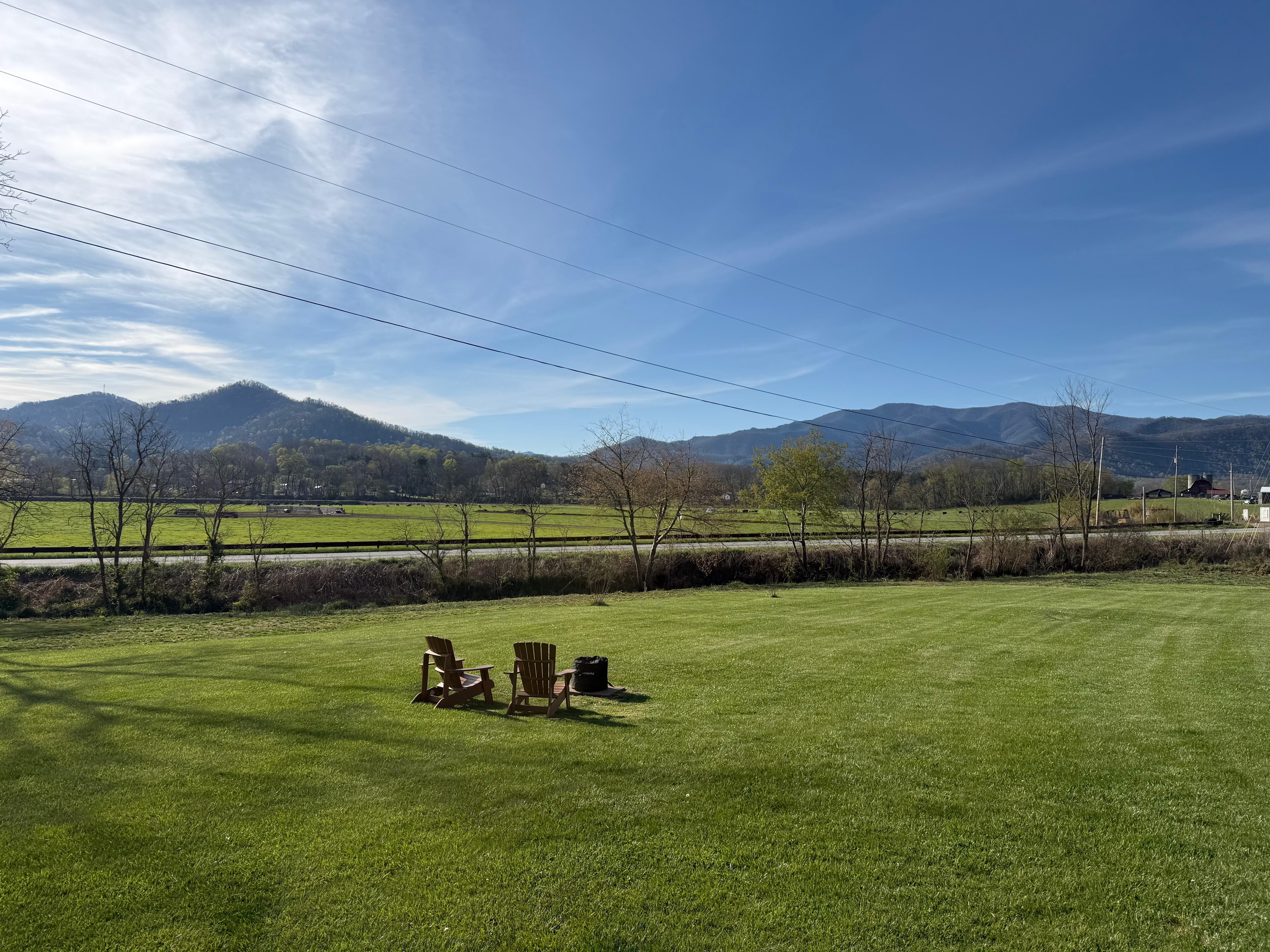 Cold Mountain View from the porch. 