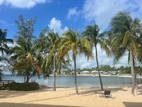 View from the screened porch of the condo