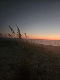 VIew from one of several private Windmark Beach access boardwalks.