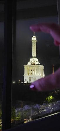 La foto no le hace justicia a la increíble vista.