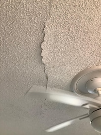 Cracked ceiling