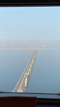 Blick vom Frühstücksrestaurant in der 54. Etage