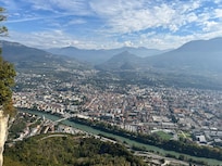 View from top of mountain, take cable car up!