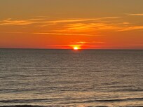Sunrise from our balcony.