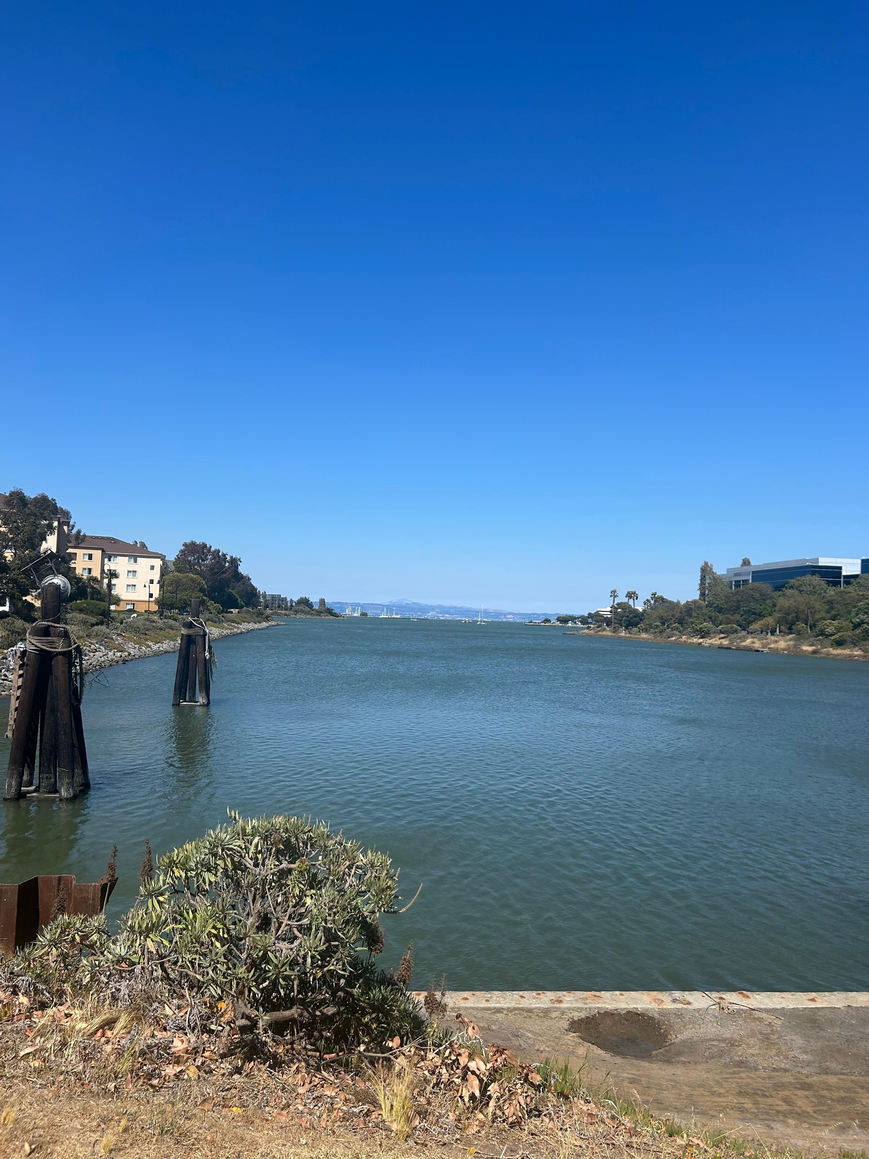 View behind the hotel on beautiful walking path