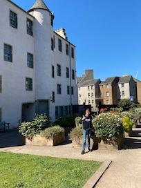 Outside the apartment