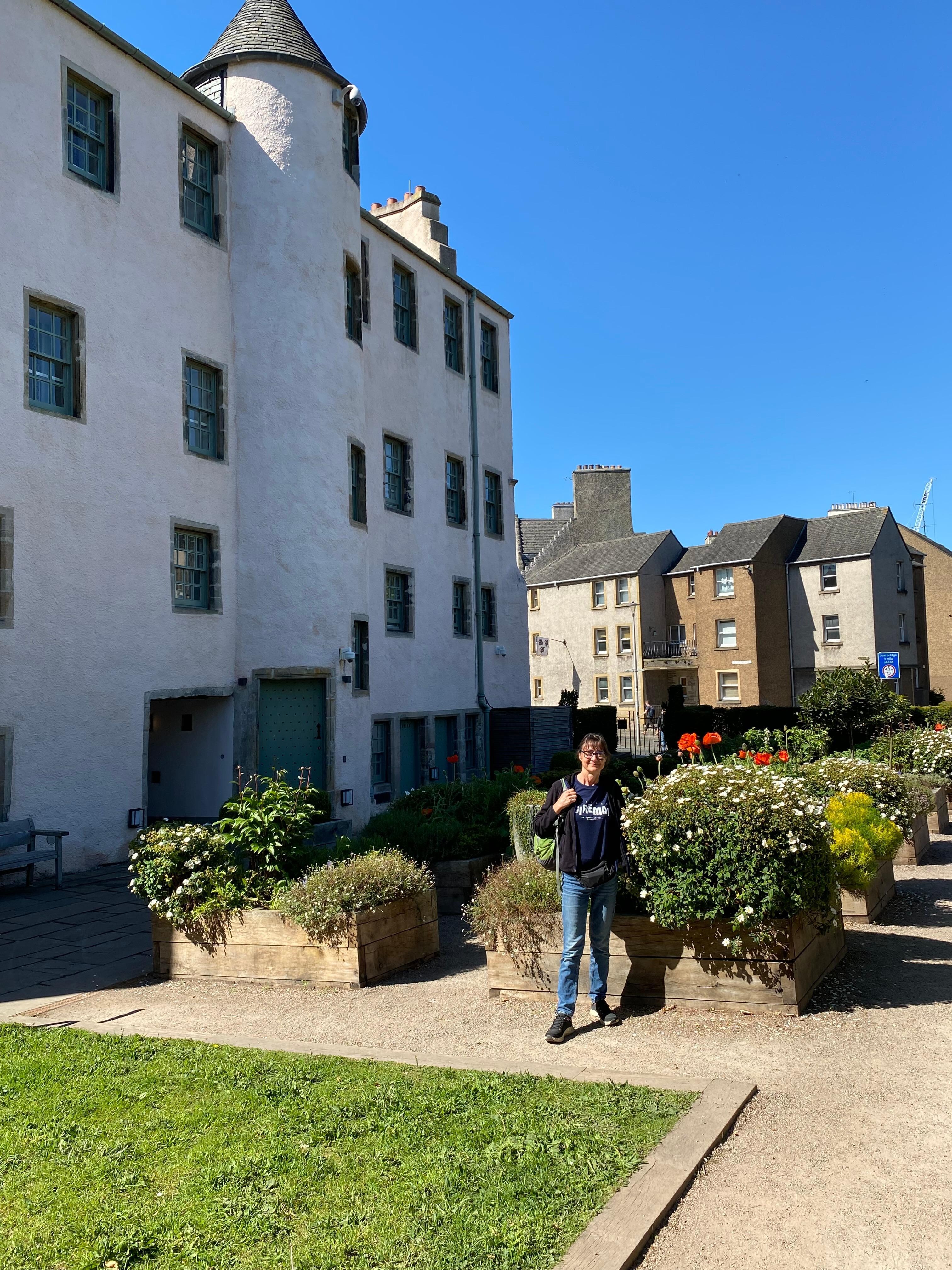 Outside the apartment