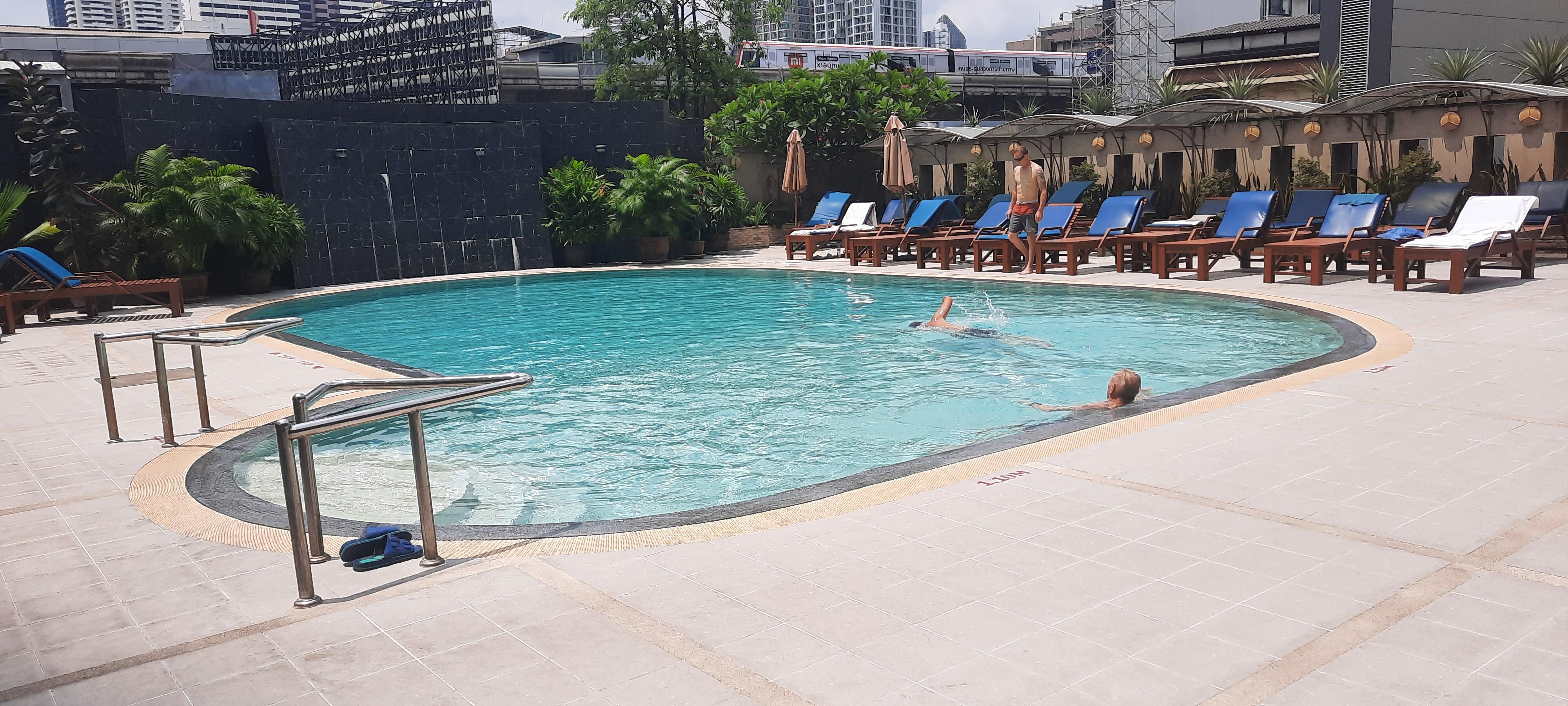 Newly renovated swimming pool and spa