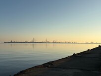 View across Lake Erie Cedar Point