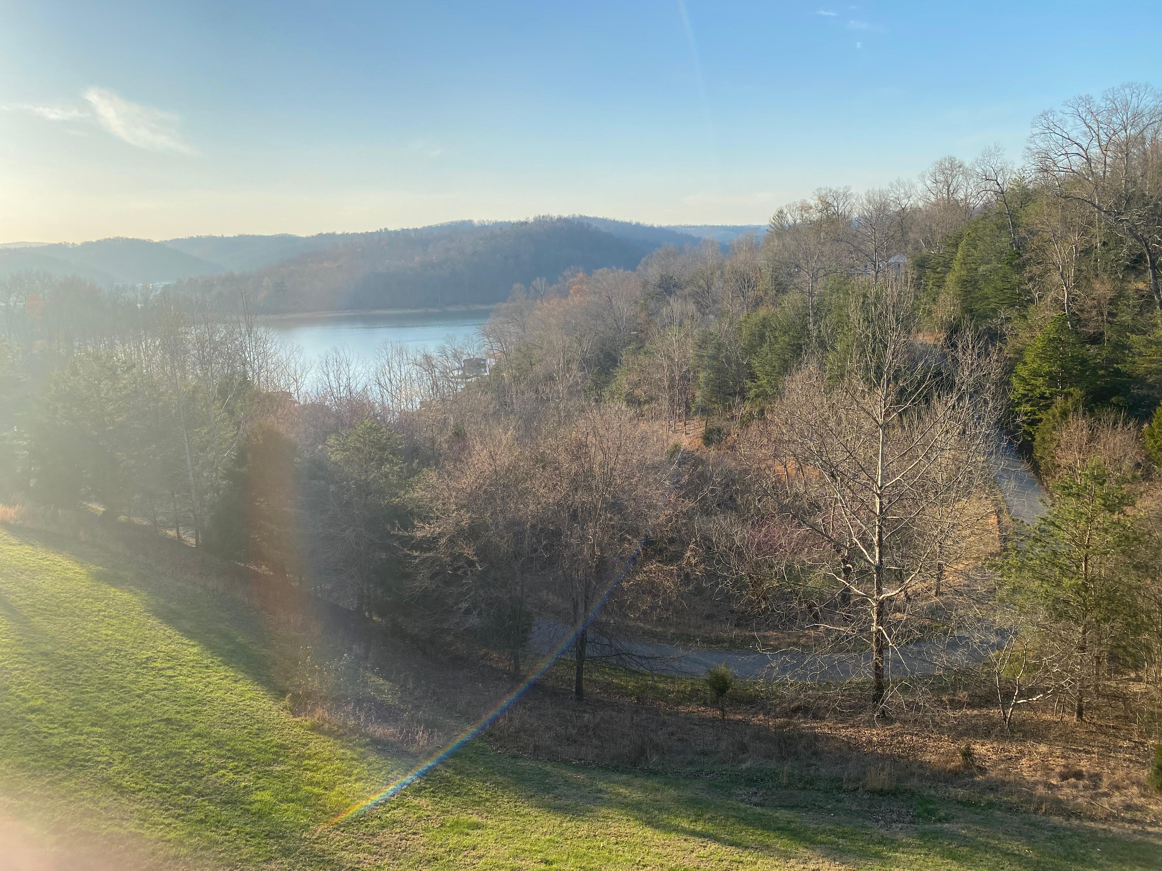 Beautiful sunrise on property