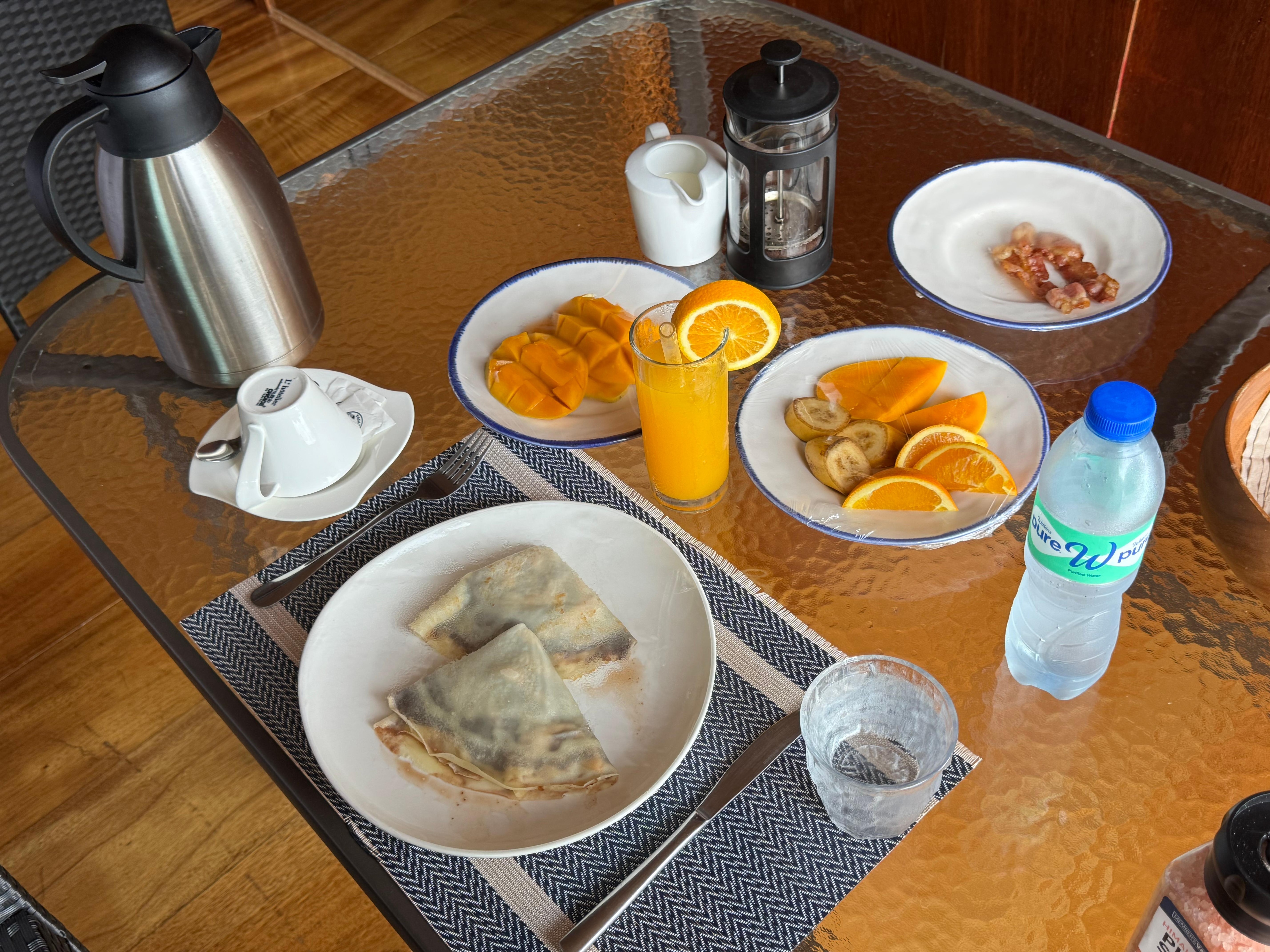 Breakfast in room