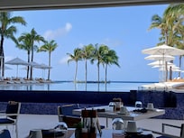 View of the pool from Salt Restaurant